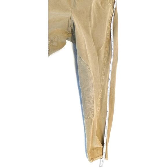 Grand Prix Childs Riding Breeches Pants Jods Tan Suede Knee Size 8 but altered - Picture 6 of 14